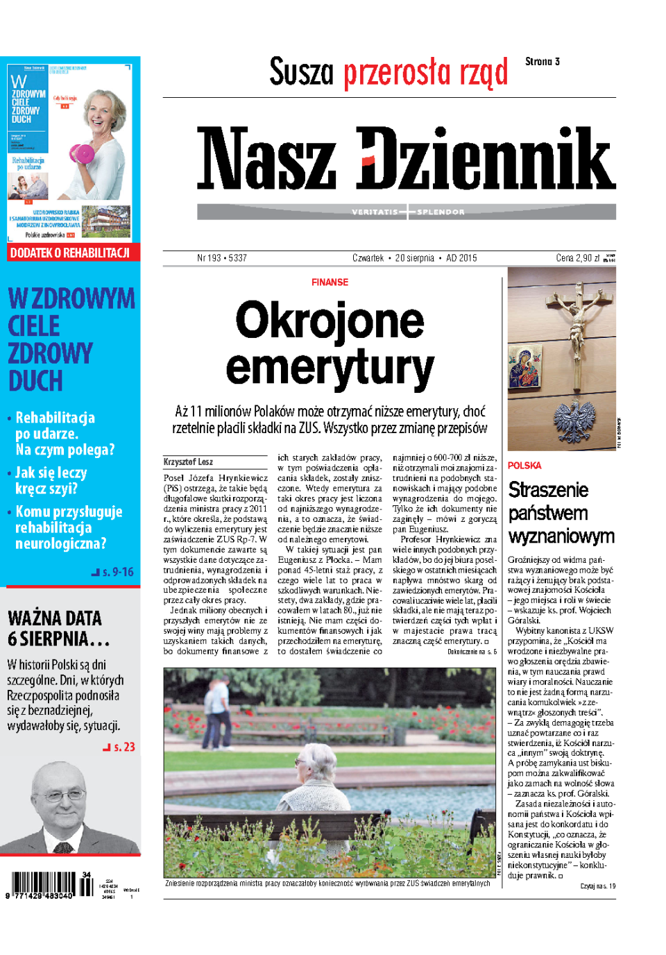 Nasz Dziennik z dnia 20.08.2015 wydanie PDF