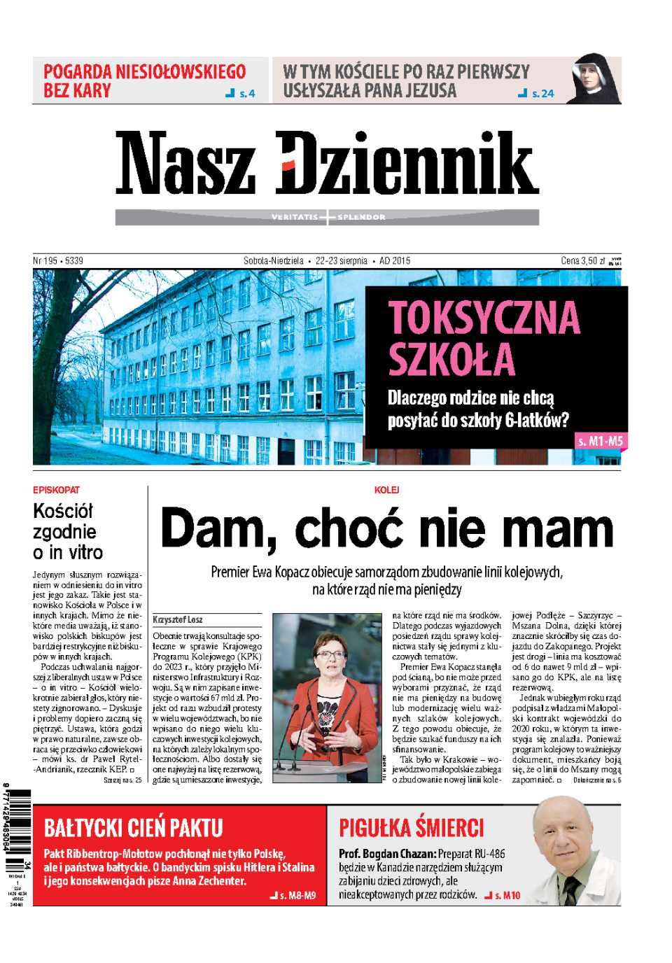 Nasz Dziennik z dnia 22.08.2015 wydanie PDF