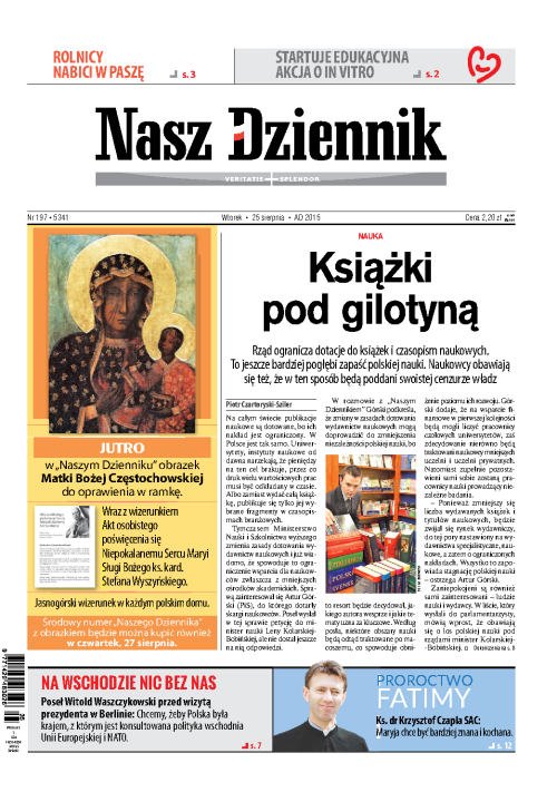 Nasz Dziennik z dnia 25.08.2015 wydanie PDF