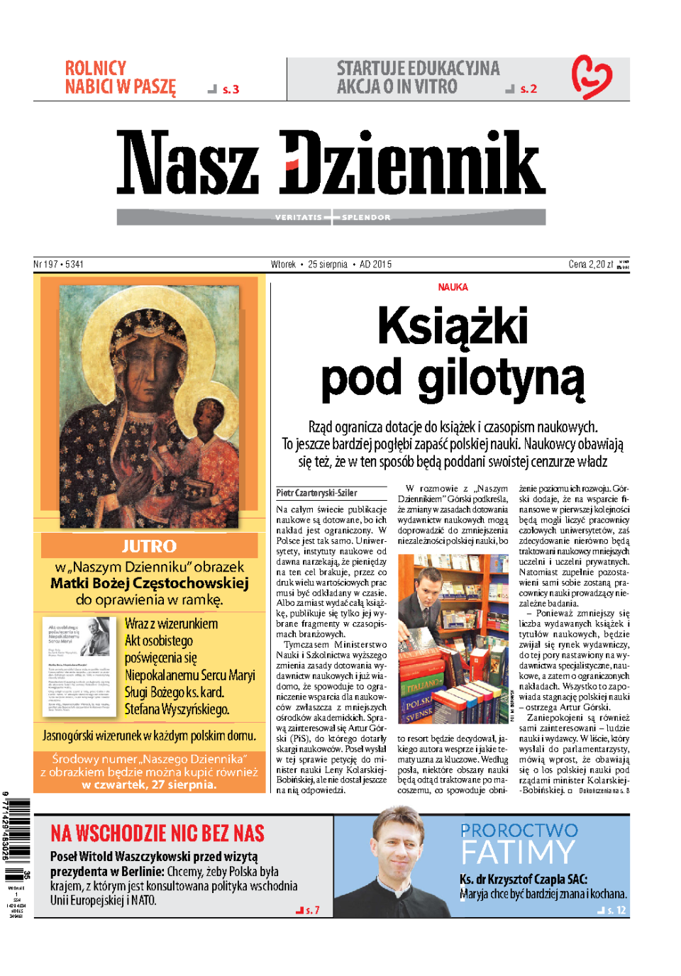 Nasz Dziennik z dnia 25.08.2015 wydanie PDF