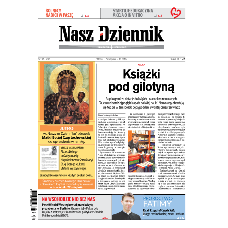 Nasz Dziennik z dnia 25.08.2015 wydanie PDF