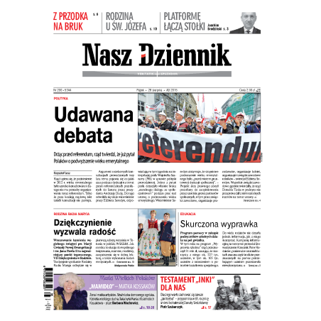 Nasz Dziennik z dnia 28.08.2015 wydanie PDF