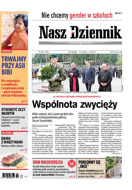 Nasz Dziennik z dnia 31.08.2015 wydanie PDF