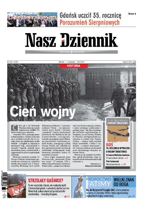 Nasz Dziennik z dnia 01.09.2015 wydanie PDF