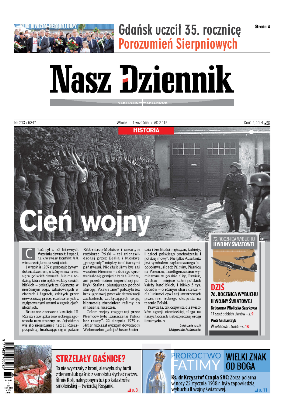 Nasz Dziennik z dnia 01.09.2015 wydanie PDF