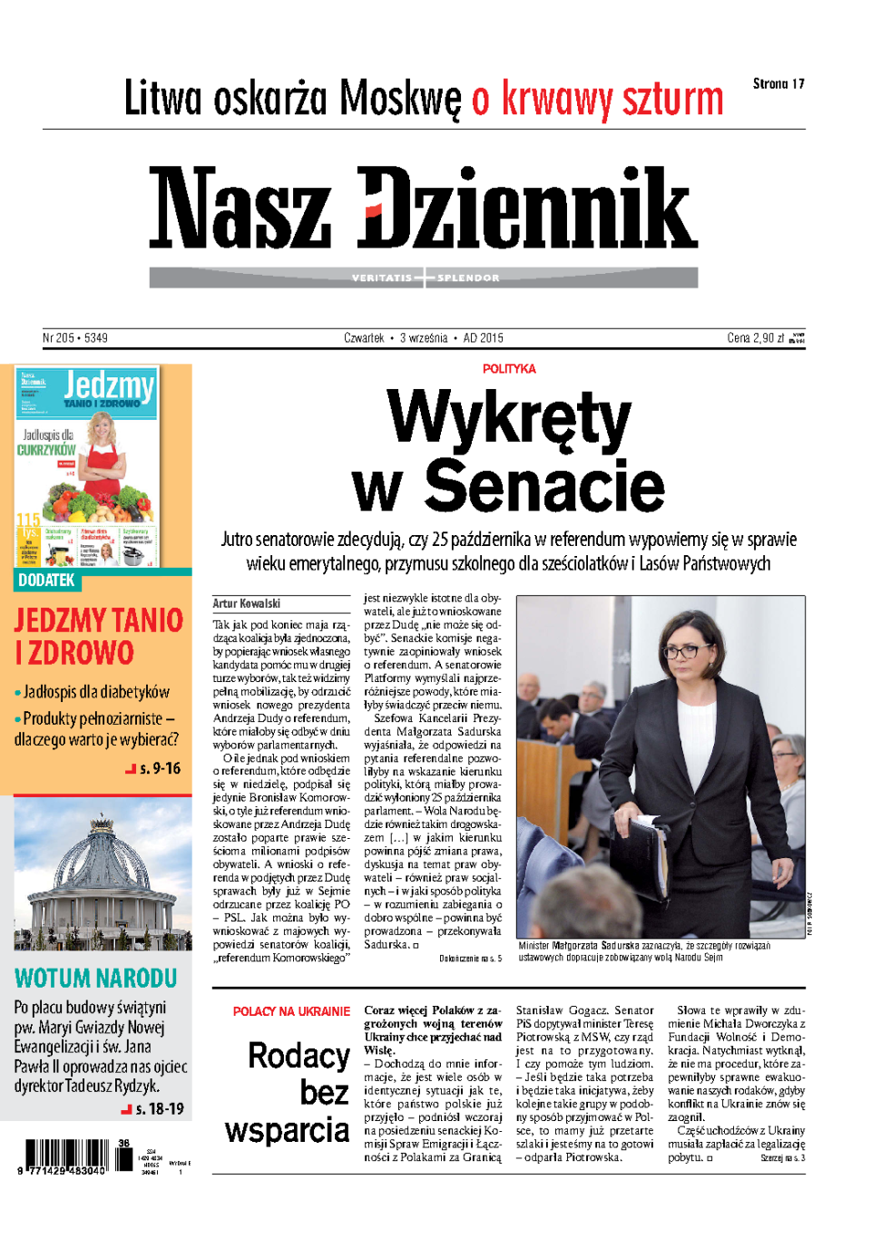 Nasz Dziennik z dnia 03.09.2015 wydanie PDF