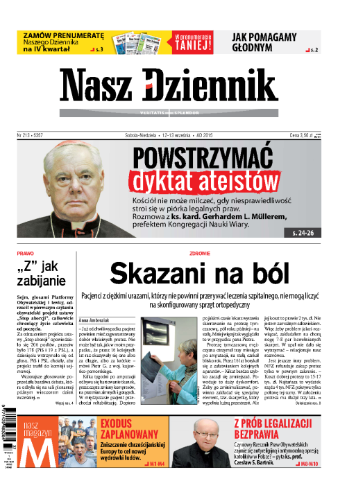 Nasz Dziennik z dnia 12.09.2015 wydanie PDF