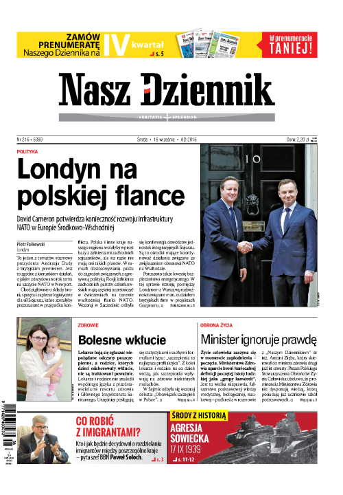 Nasz Dziennik z dnia 16.09.2015 wydanie PDF
