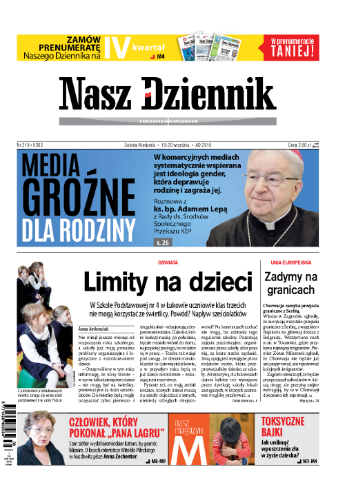 Nasz Dziennik z dnia 19.09.2015 wydanie PDF