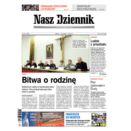 Nasz Dziennik z dnia 22.09.2015 wydanie PDF