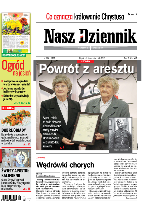 Nasz Dziennik z dnia 25.09.2015 wydanie PDF