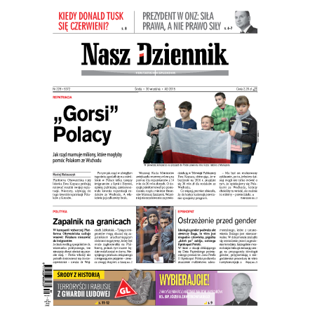 Nasz Dziennik z dnia 30.09.2015 wydanie PDF