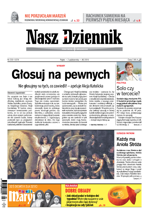 Nasz Dziennik z dnia 02.10.2015 wydanie PDF