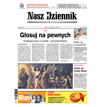Nasz Dziennik z dnia 02.10.2015 wydanie PDF