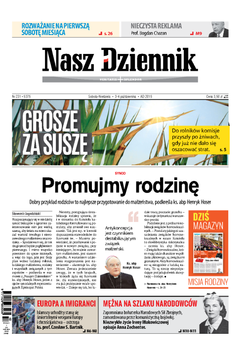 Nasz Dziennik z dnia 03.10.2015 wydanie PDF