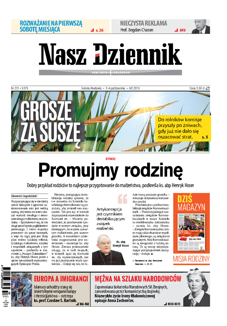 Nasz Dziennik z dnia 03.10.2015 wydanie PDF