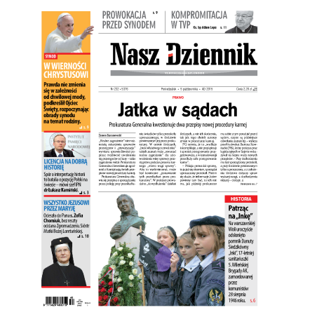 Nasz Dziennik z dnia 05.10.2015 wydanie PDF