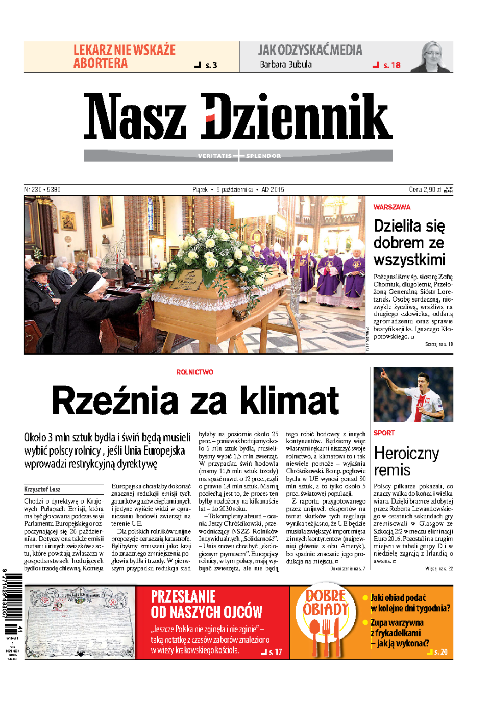 Nasz Dziennik z dnia 09.10.2015 wydanie PDF