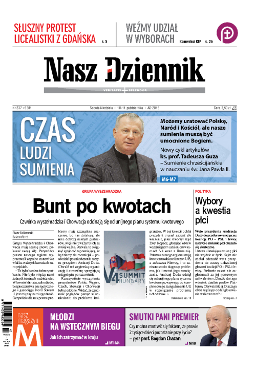 Nasz Dziennik z dnia 10.10.2015 wydanie PDF