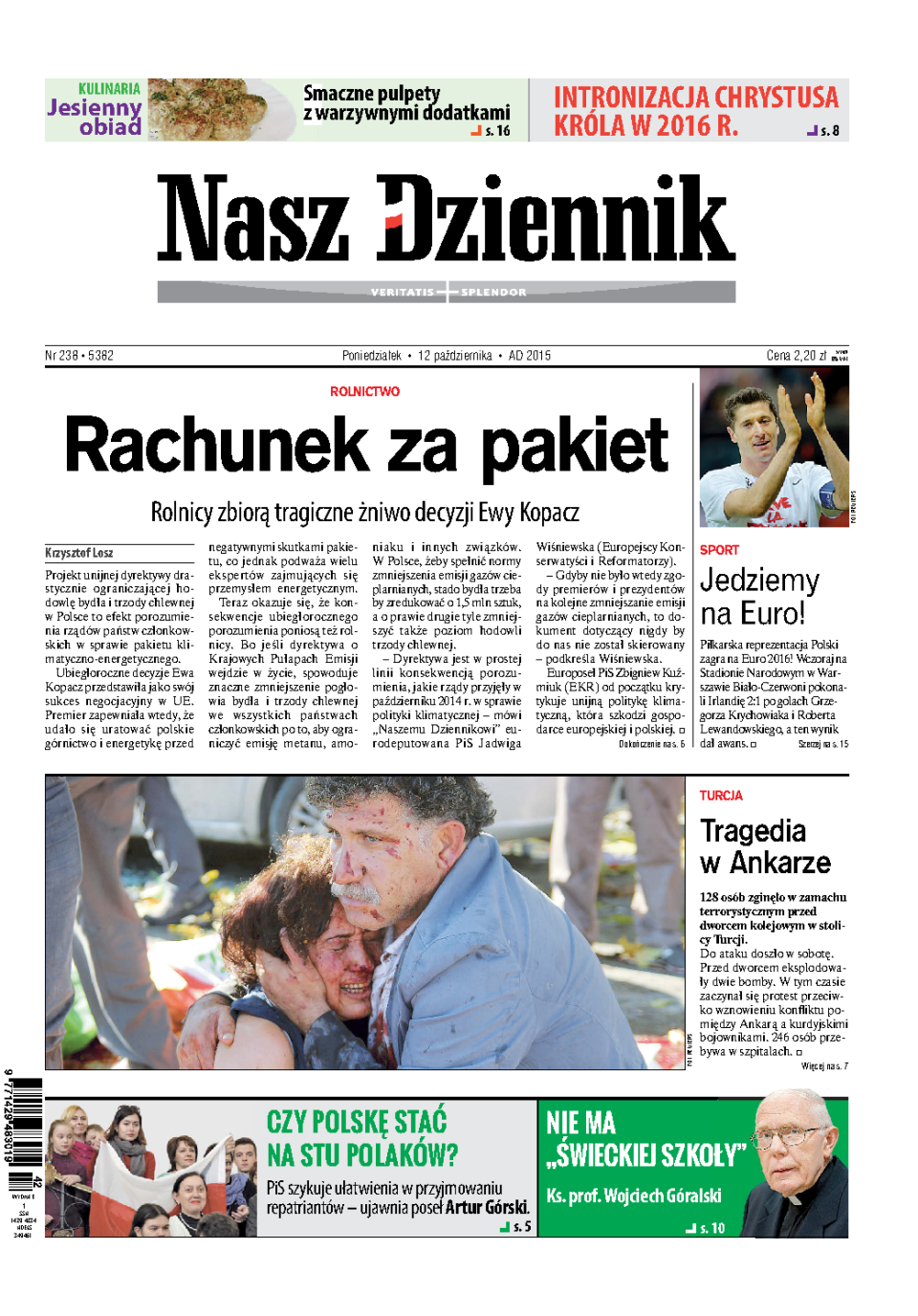 Nasz Dziennik z dnia 12.10.2015 wydanie PDF