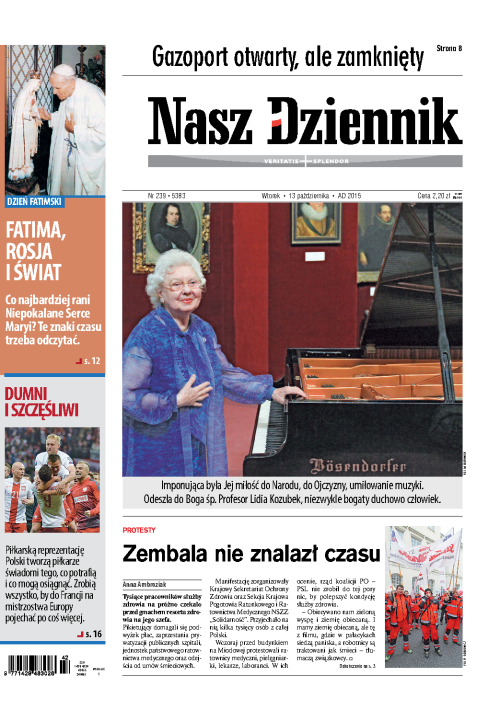 Nasz Dziennik z dnia 13.10.2015 wydanie PDF