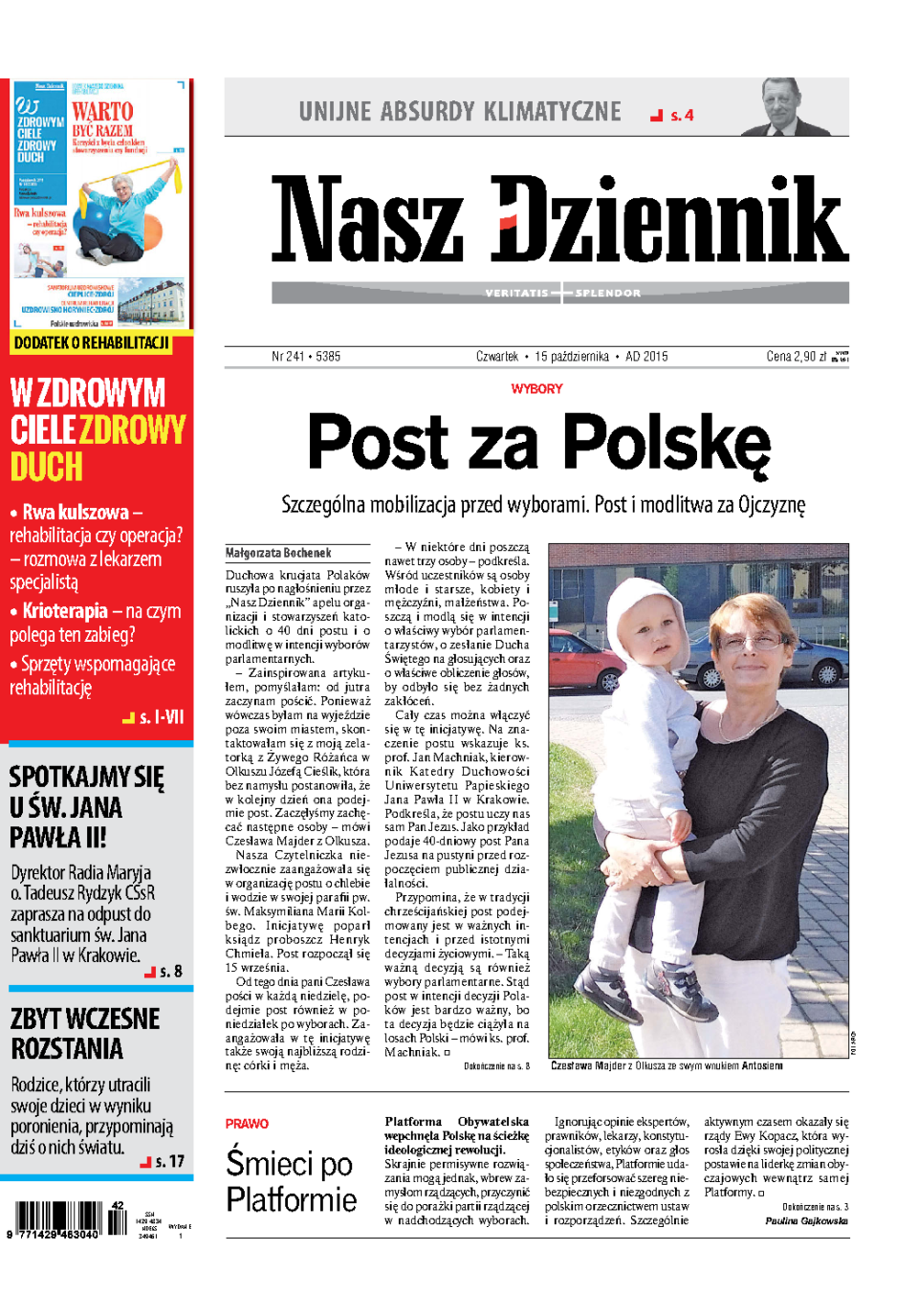 Nasz Dziennik z dnia 15.10.2015 wydanie PDF