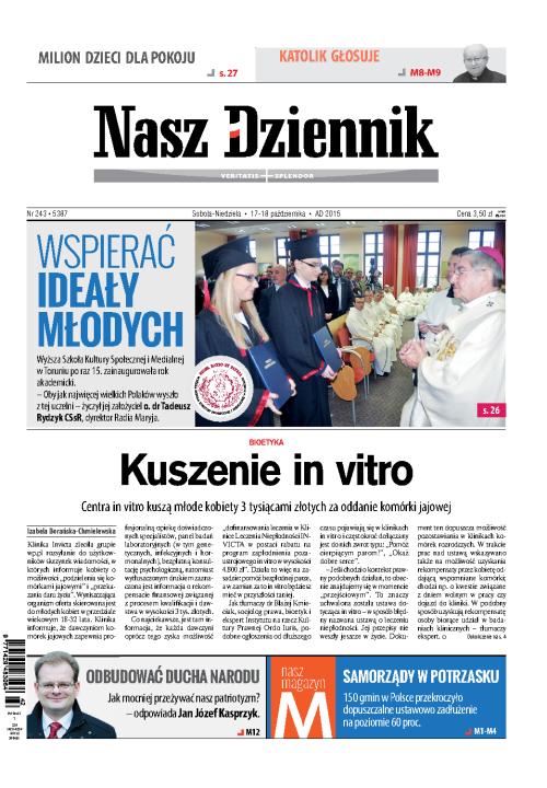 Nasz Dziennik z dnia 17.10.2015 wydanie PDF