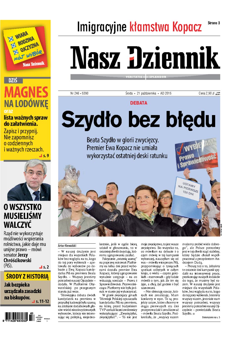 Nasz Dziennik z dnia 21.10.2015 wydanie PDF