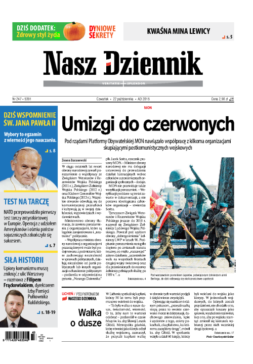 Nasz Dziennik z dnia 22.10.2015 wydanie PDF