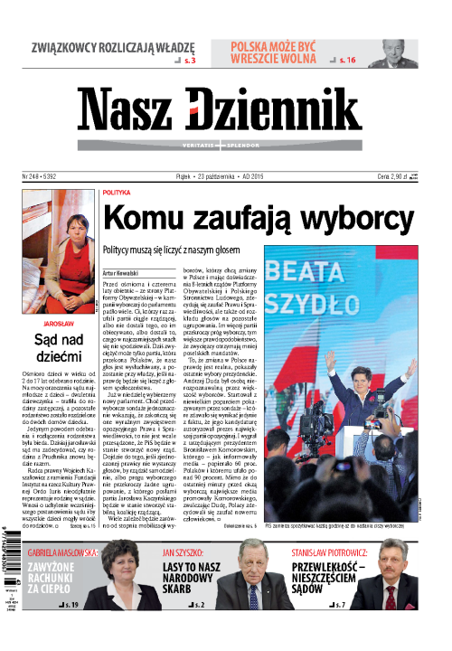 Nasz Dziennik z dnia 23.10.2015 wydanie PDF