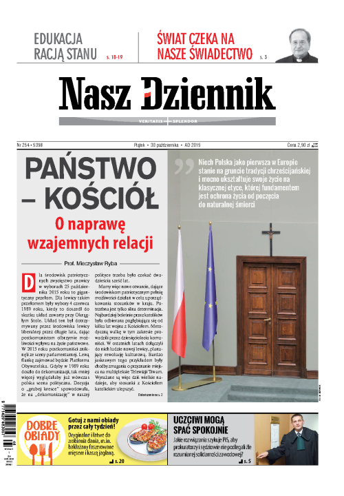Nasz Dziennik z dnia 30.10.2015 wydanie PDF