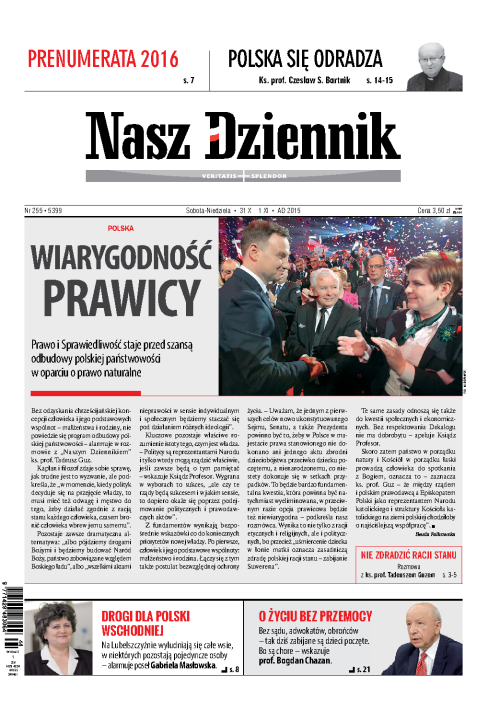 Nasz Dziennik z dnia 31.10.2015 wydanie PDF