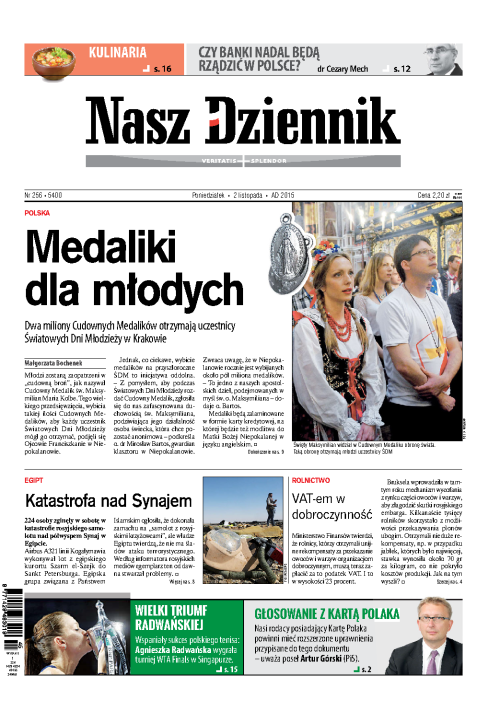 Nasz Dziennik z dnia 02.11.2015 wydanie PDF