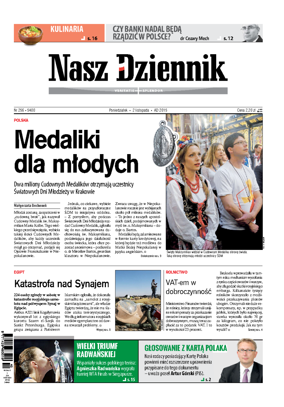 Nasz Dziennik z dnia 02.11.2015 wydanie PDF