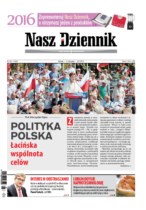 Nasz Dziennik z dnia 03.11.2015 wydanie PDF