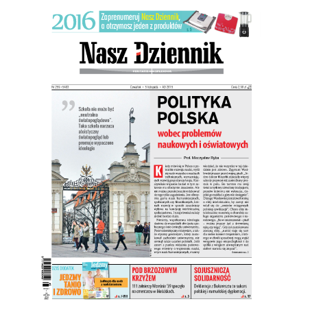 Nasz Dziennik z dnia 05.11.2015 wydanie PDF