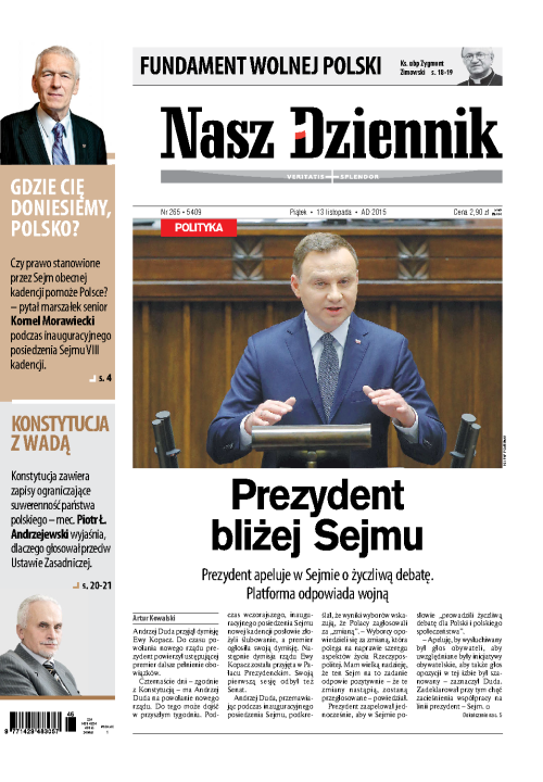 Nasz Dziennik z dnia 13.11.2015 wydanie PDF