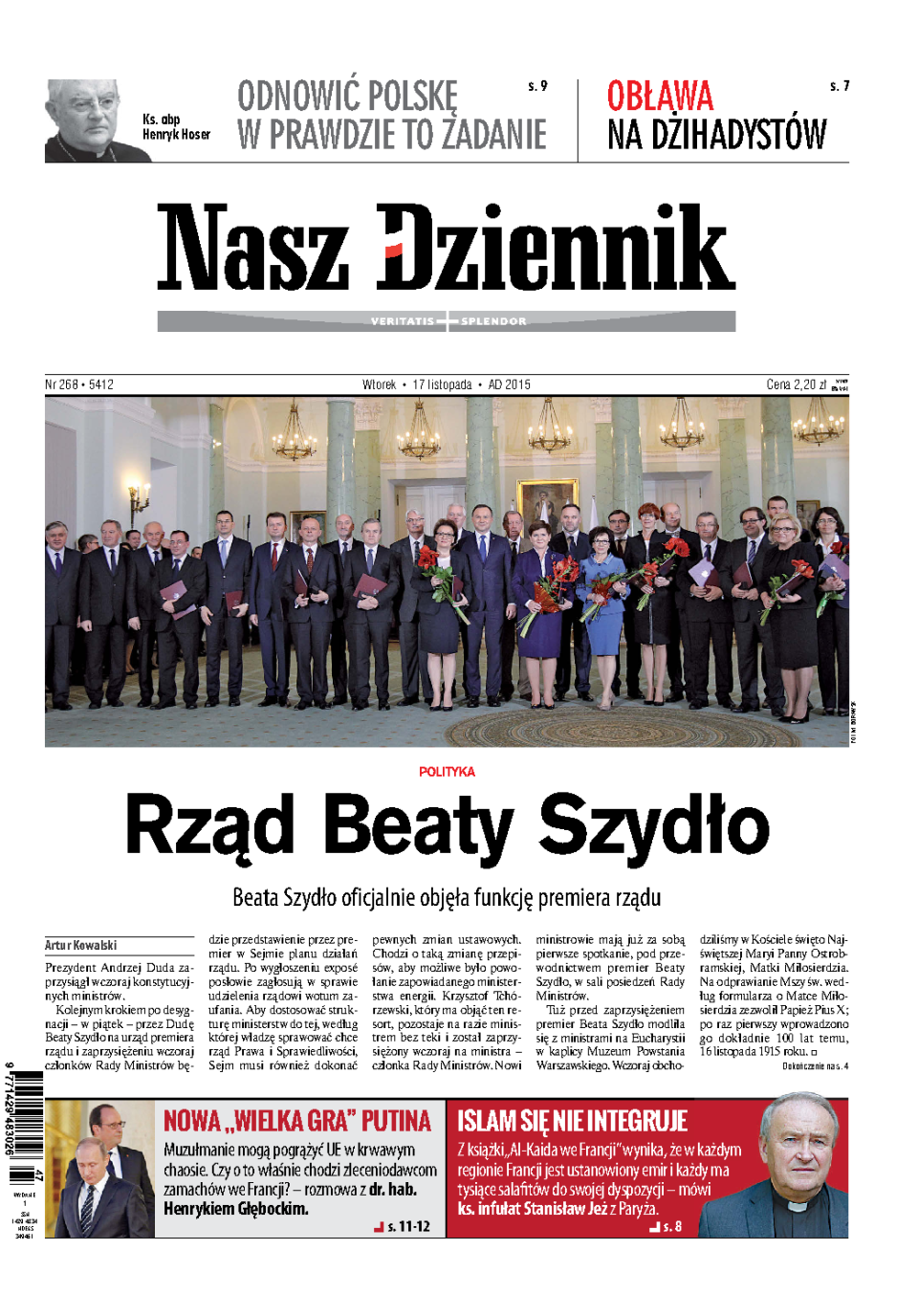 Nasz Dziennik z dnia 17.11.2015 wydanie PDF