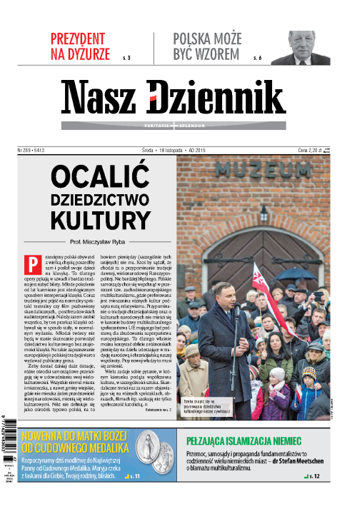 Nasz Dziennik z dnia 18.11.2015 wydanie PDF