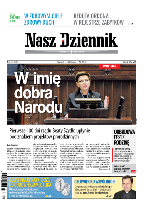Nasz Dziennik z dnia 19.11.2015 wydanie PDF