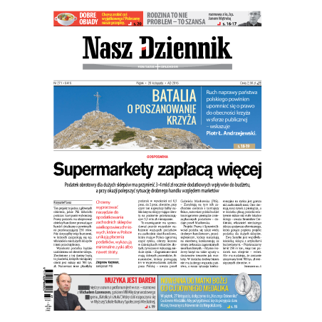 Nasz Dziennik z dnia 20.11.2015 wydanie PDF