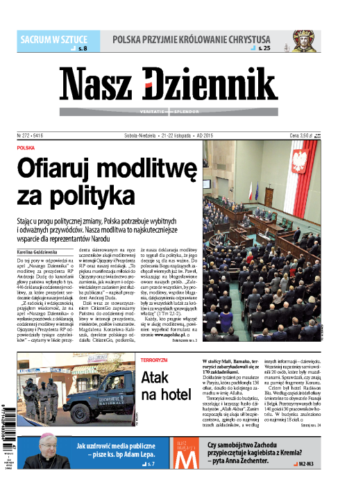 Nasz Dziennik z dnia 21.11.2015 wydanie PDF