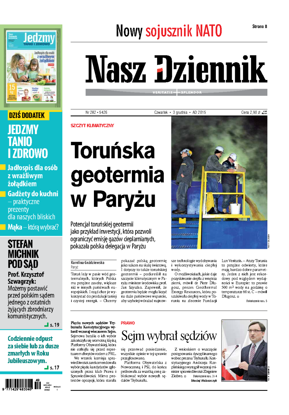 Nasz Dziennik z dnia 03.12.2015 wydanie PDF