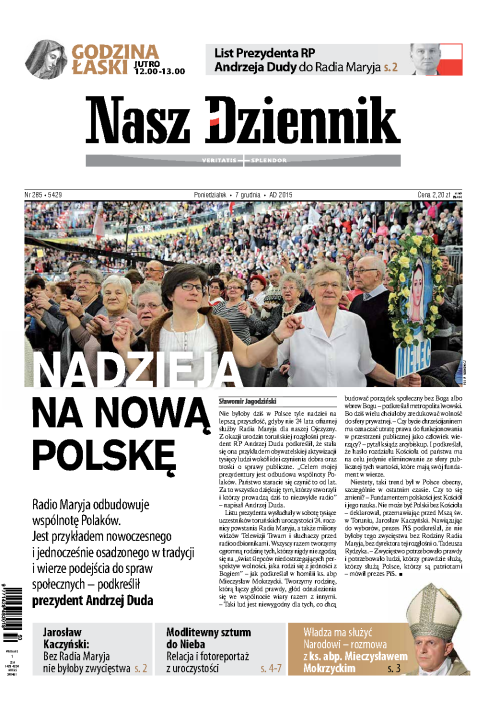 Nasz Dziennik z dnia 07.12.2015 wydanie PDF