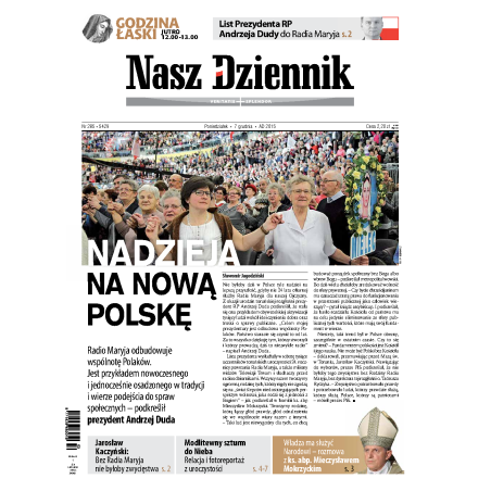 Nasz Dziennik z dnia 07.12.2015 wydanie PDF