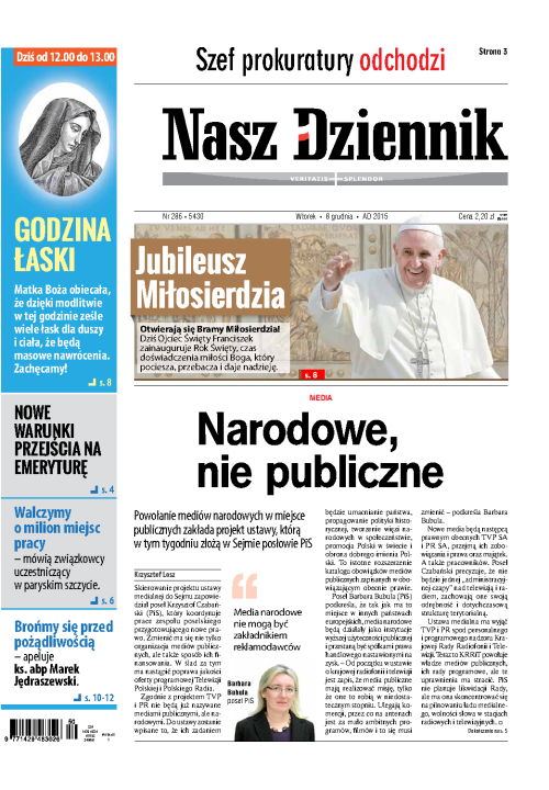 Nasz Dziennik z dnia 08.12.2015 wydanie PDF