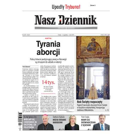 Nasz Dziennik z dnia 09.12.2015 wydanie PDF