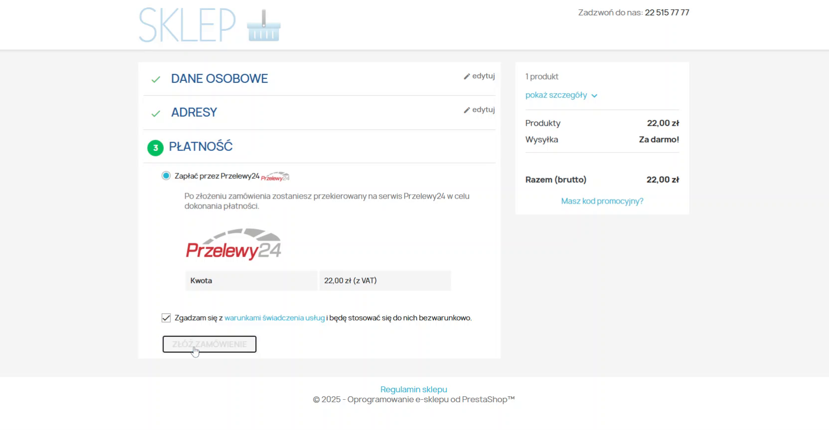 Wybór metody płatności