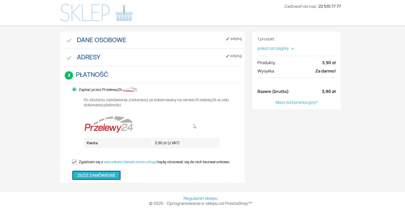 Wybór metody płatności